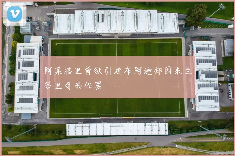 阿莱格里曾欲引进布阿迪却因米兰签里奇而作罢